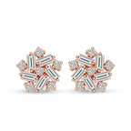 2.26 Carat Fancy Stud Earrings 14K - Rose Gold