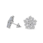 2.26 Carat Fancy Stud Earrings 14K - White Gold