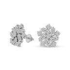 2.26 Carat Fancy Stud Earrings 14K - White Gold