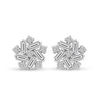 2.26 Carat Fancy Stud Earrings 14K - White Gold
