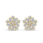 2.26 Carat Fancy Stud Earrings 14K