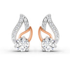 0.60 Carat Round Stud Earrings 14K - Rose Gold