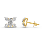 0.7 Carat Oval Stud Earrings 14K
