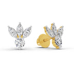 0.43 Carat Round Stud Earrings 14K