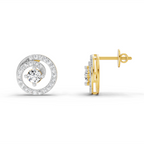 0.90 Carat Round Earrings 14K