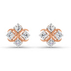 0.85 Carat Round Fashion Earrings 14K - Rose Gold
