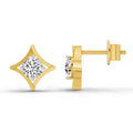0.46 Carat Round Stud Earrings 14K