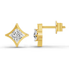 0.46 Carat Round Stud Earrings 14K