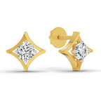 0.46 Carat Round Stud Earrings 14K