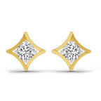 0.46 Carat Round Stud Earrings 14K