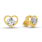 0.90 Carat Pear Shape 4 Prong Solitaire Diamond Stud Earrings 14K