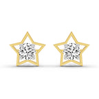 0.8 Carat Round Stud Earrings 14K