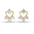 0.80 Carat Round Earrings 14Kt