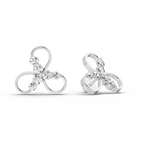 1.15 Carat Stud Earrings 14K - White Gold