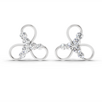 1.15 Carat Stud Earrings 14K - White Gold