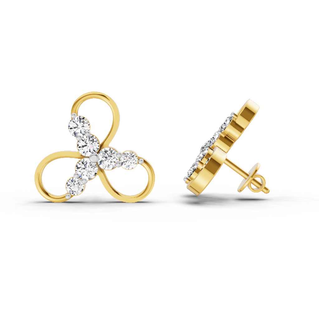 1.15 Carat Stud Earrings 14K