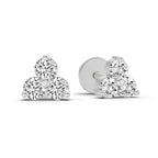 0.35 Carat Round Stud Earrings 14K - White Gold