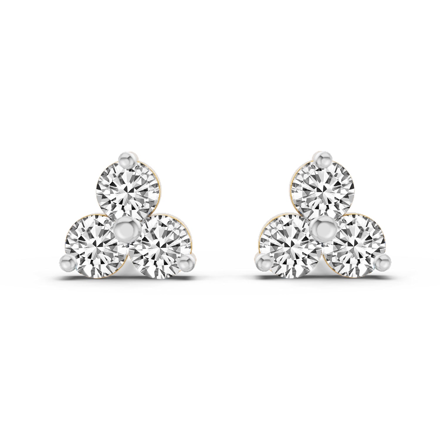 0.35 Carat Round Stud Earrings 14K