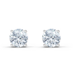 2.28 Carat Solitaire Stud Earrings 14K