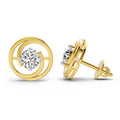 0.64 Carat Round Stud Earrings 14K