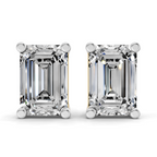 6.1 Carat 14K Gold Emerald Stud Earring