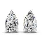 7.35 Carat 14K Gold Pear Stud Earring