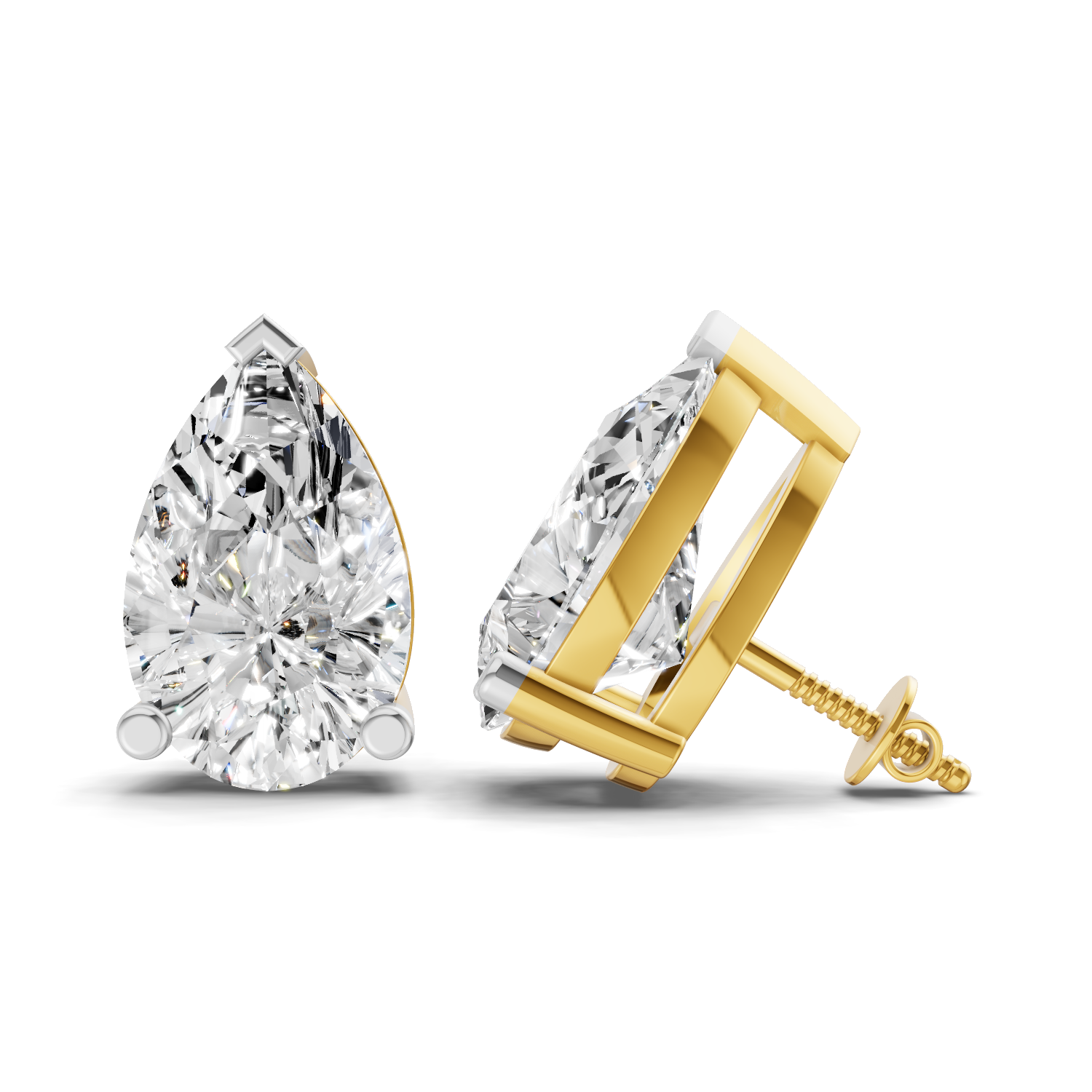 5.38 Carat 14K Gold Pear Perfection