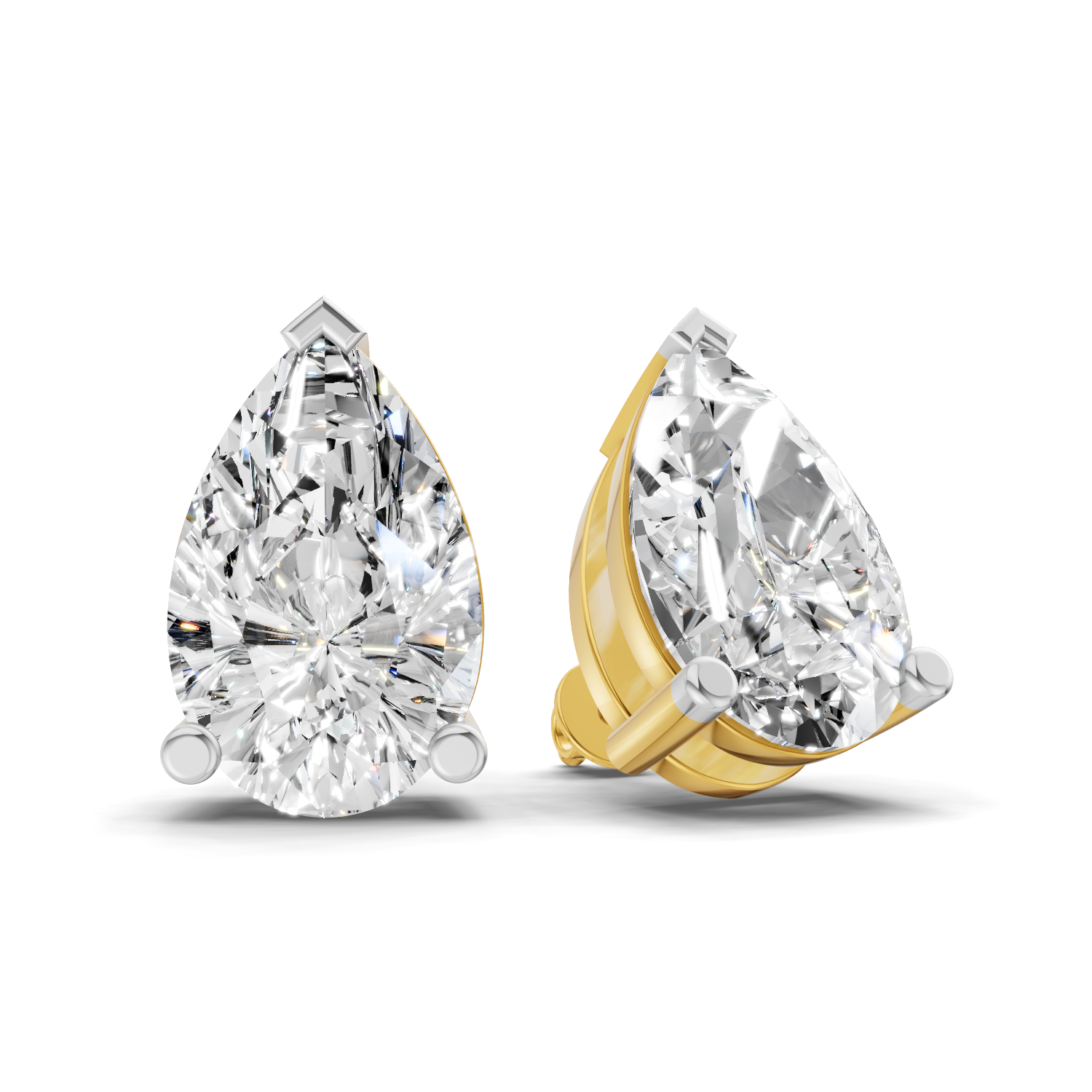 5.38 Carat 14K Gold Pear Perfection