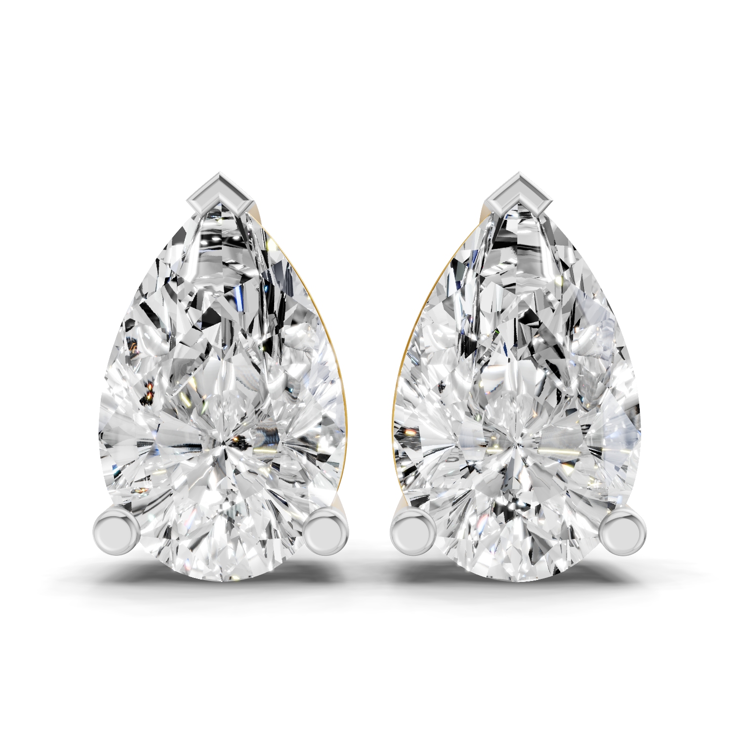 5.38 Carat 14K Gold Pear Perfection
