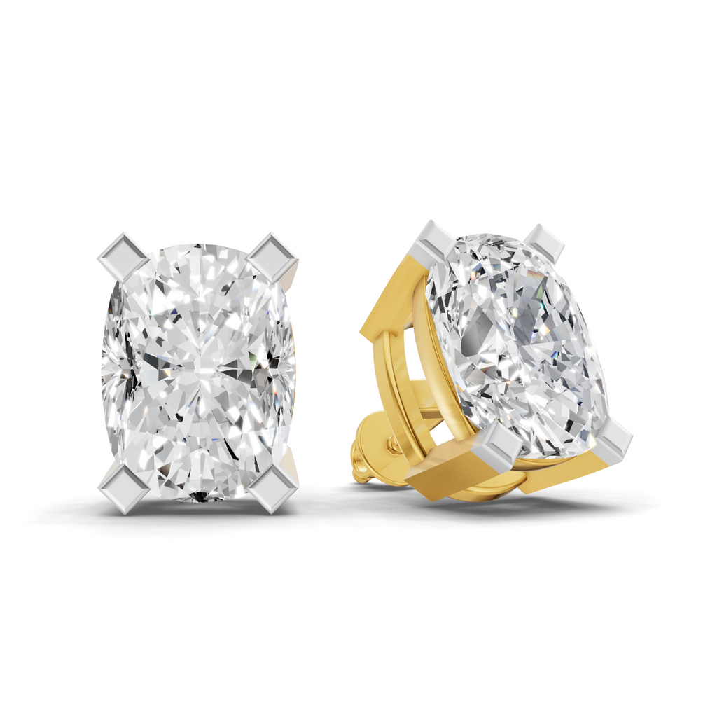 6.01 Carat 14K Gold Cushion Dazzle