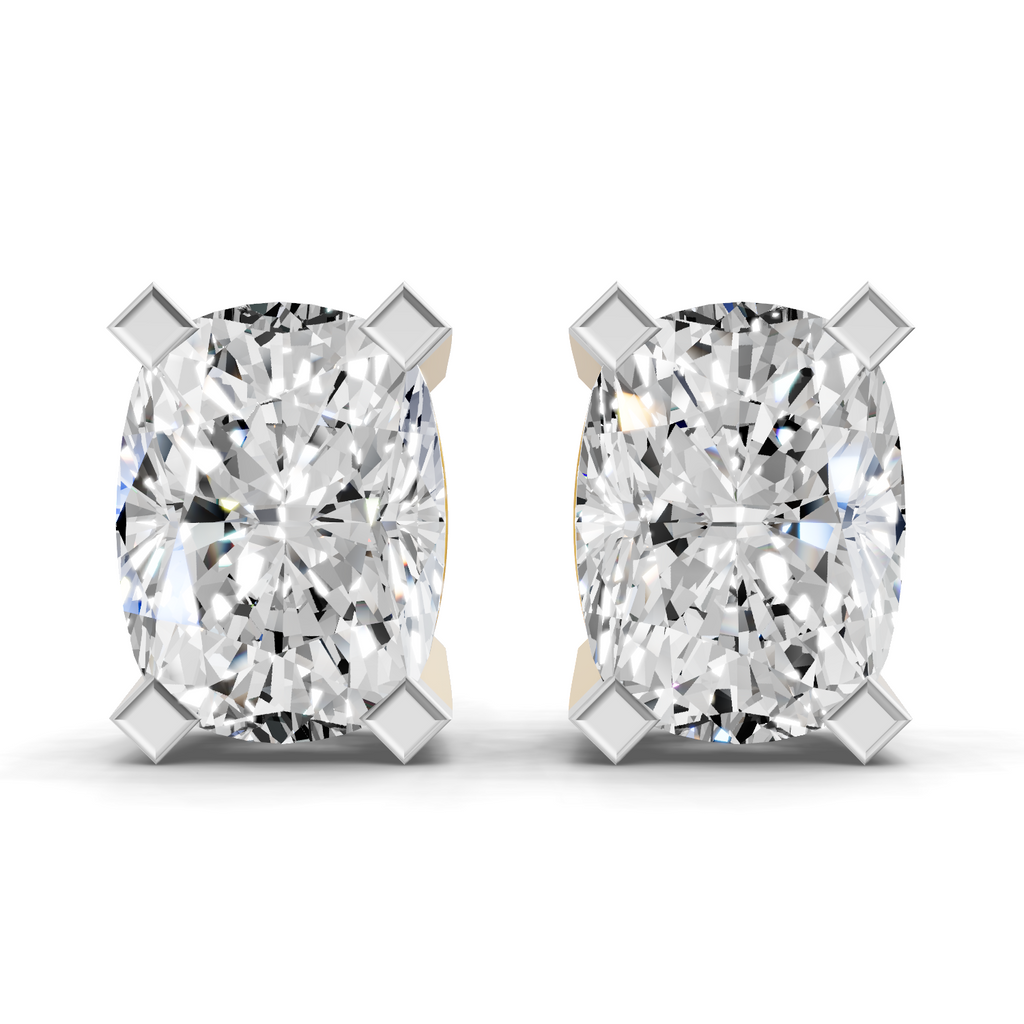 6.01 Carat 14K Gold Cushion Dazzle