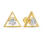 1 Carat Diamond Solitaire Stud Earrings 14K Sparkles