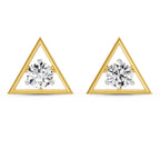 1 Carat Diamond Solitaire Stud Earrings 14K Sparkles