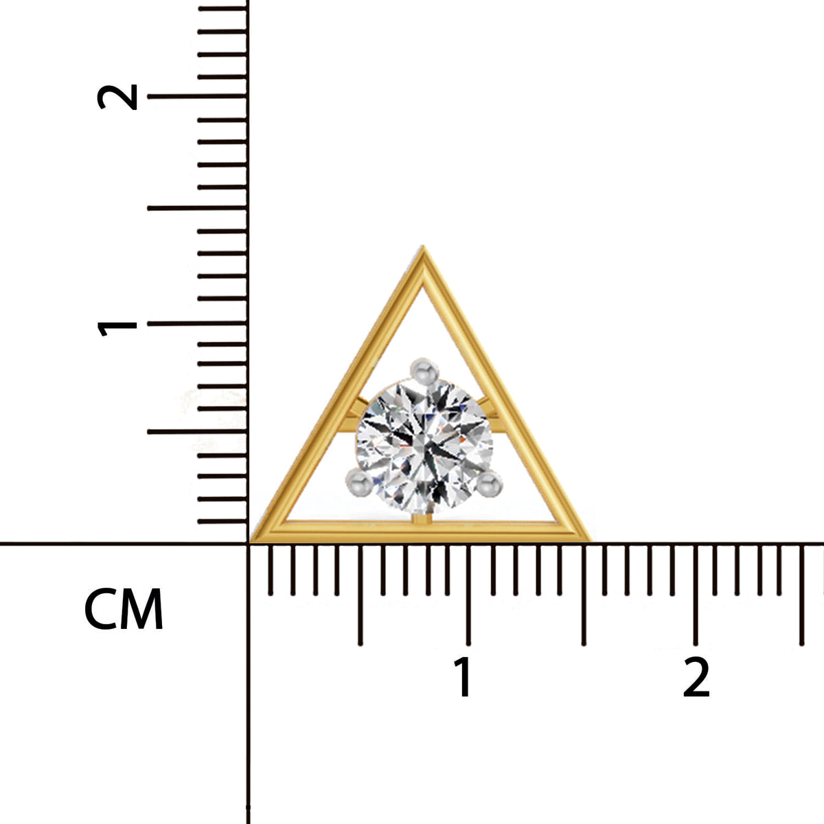 Ethereal Solitaire Diamond Stud Earrings