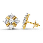 0.98 Carat Diamond Stud Earrings 14K Sparkles