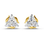 1.19 Carat Round Star Shape Fashion Earrings 14K