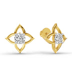 0.76 Carat Diamond Stud Earrings 14K