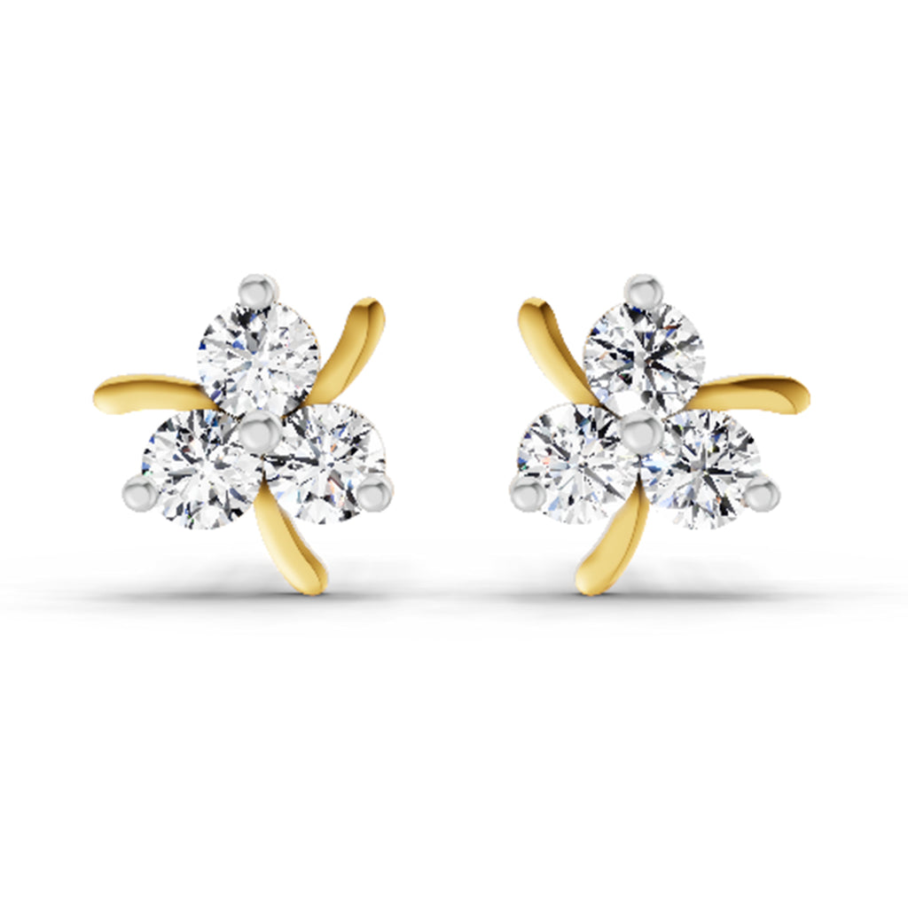 0.57 Carat Pear-Shaped Drop Stud Earrings 14K