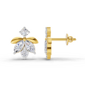 1.31 Carat Lotus Diamond Earrings 14K