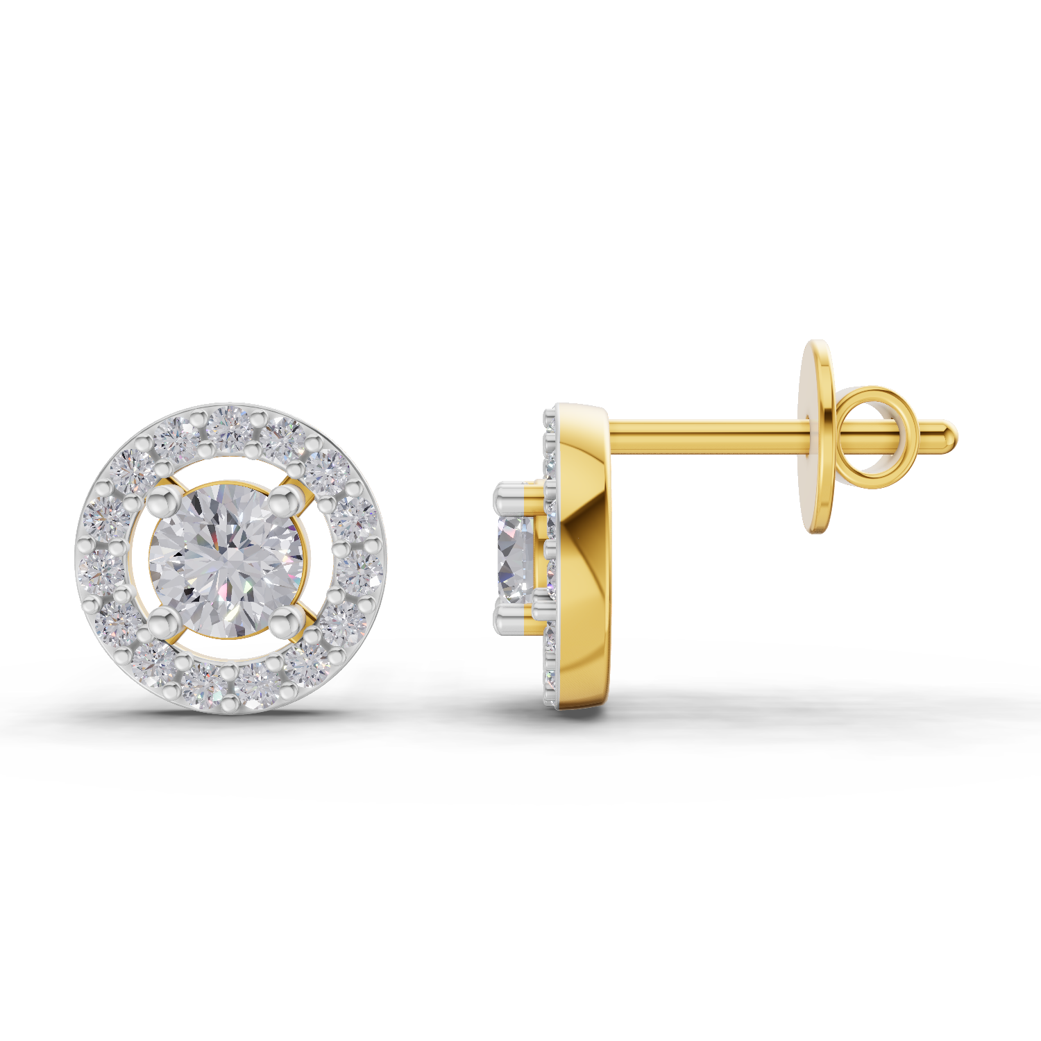 0.83 Carat Diamond Earrings 14K