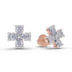 1.6 Carat Royale Flora Studs Diamond Earrings 14K - Rose Gold