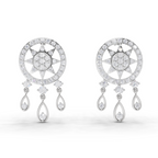 1.81 Carat Dream catcher Diamond Earrings 14K - White Gold