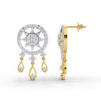 1.81 Carat Dream catcher Diamond Earrings 14K