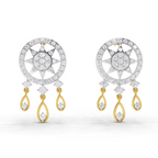 1.81 Carat Dream catcher Diamond Earrings 14K