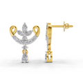 0.75 Carat Moonflower Diamond Earrings 14K