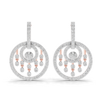 1.87 Carat Dream catcher Diamond Earrings 14K - Rose Gold