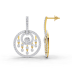 1.87 Carat Dream catcher Diamond Earrings 14K