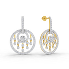 1.87 Carat Dream catcher Diamond Earrings 14K