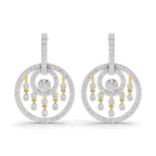 1.87 Carat Dream catcher Diamond Earrings 14K