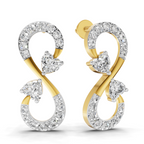 1.26 Carat Infinity Earrings 14K